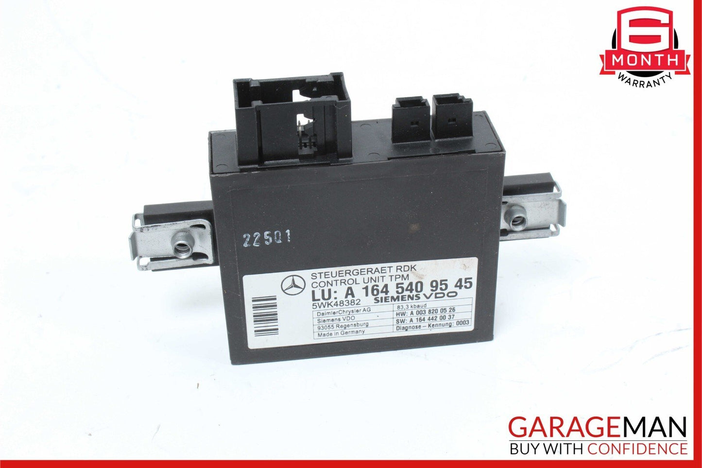 06-13 Mercedes SL500 R350 E350 CL550 TPMS Tire Pressure Control 1645404701 OEM