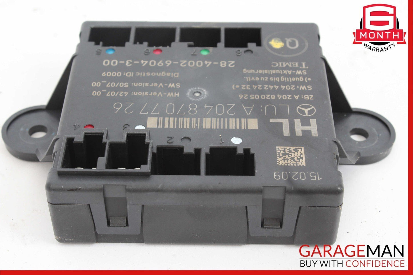 08-11 Mercedes W204 C300 C350 C63 AMG Rear Left Side Door Control Module Unit
