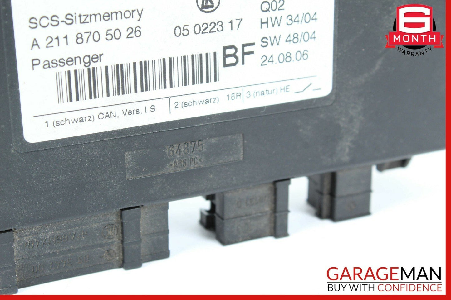 Mercedes R171 SLK350 E350 GL450 Front Right Side Under Seat Control Module OEM
