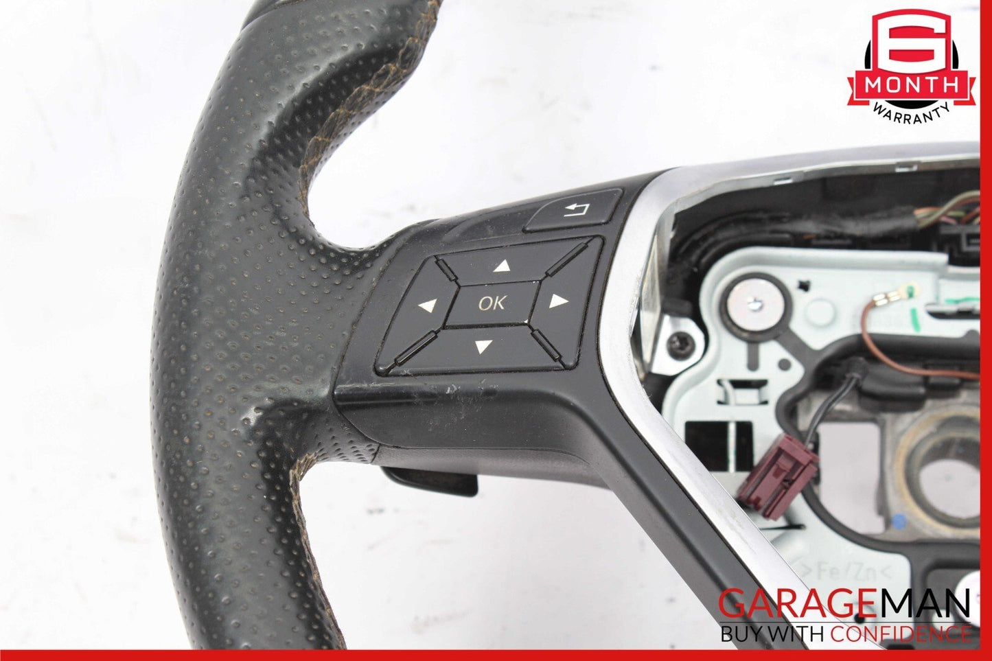 14-18 Mercedes W117 CLA250 Steering Wheel Controls w/ Shifters Assy Black OEM
