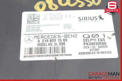 07-14 Mercedes W216 CL550 SLK350 Sirius Satellite Radio Module Receiver OEM