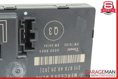 03-09 Mercedes W211 E350 E550 Rear Left Side Door Control Module