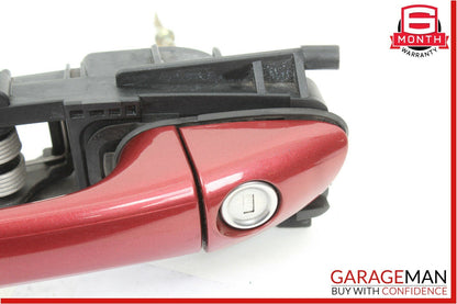 05-08 Mercedes R171 SLK350 Front Left Driver Side Exterior Door Handle Red OEM