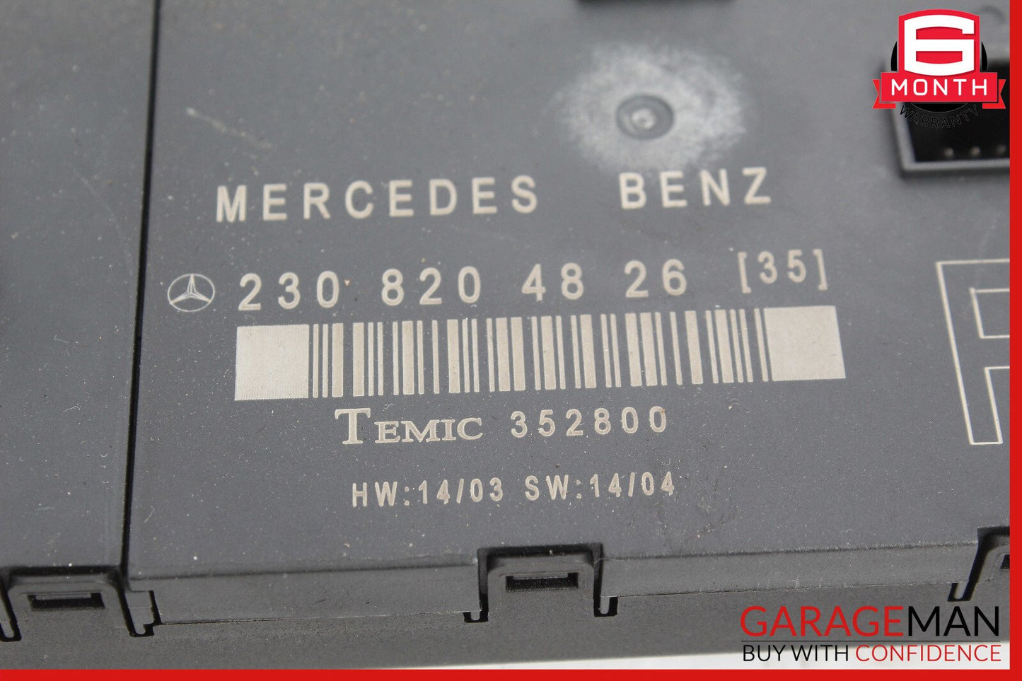 03-12 Mercedes R230 SL500 SL550 SL55 AMG Door Control Module Right Side OEM