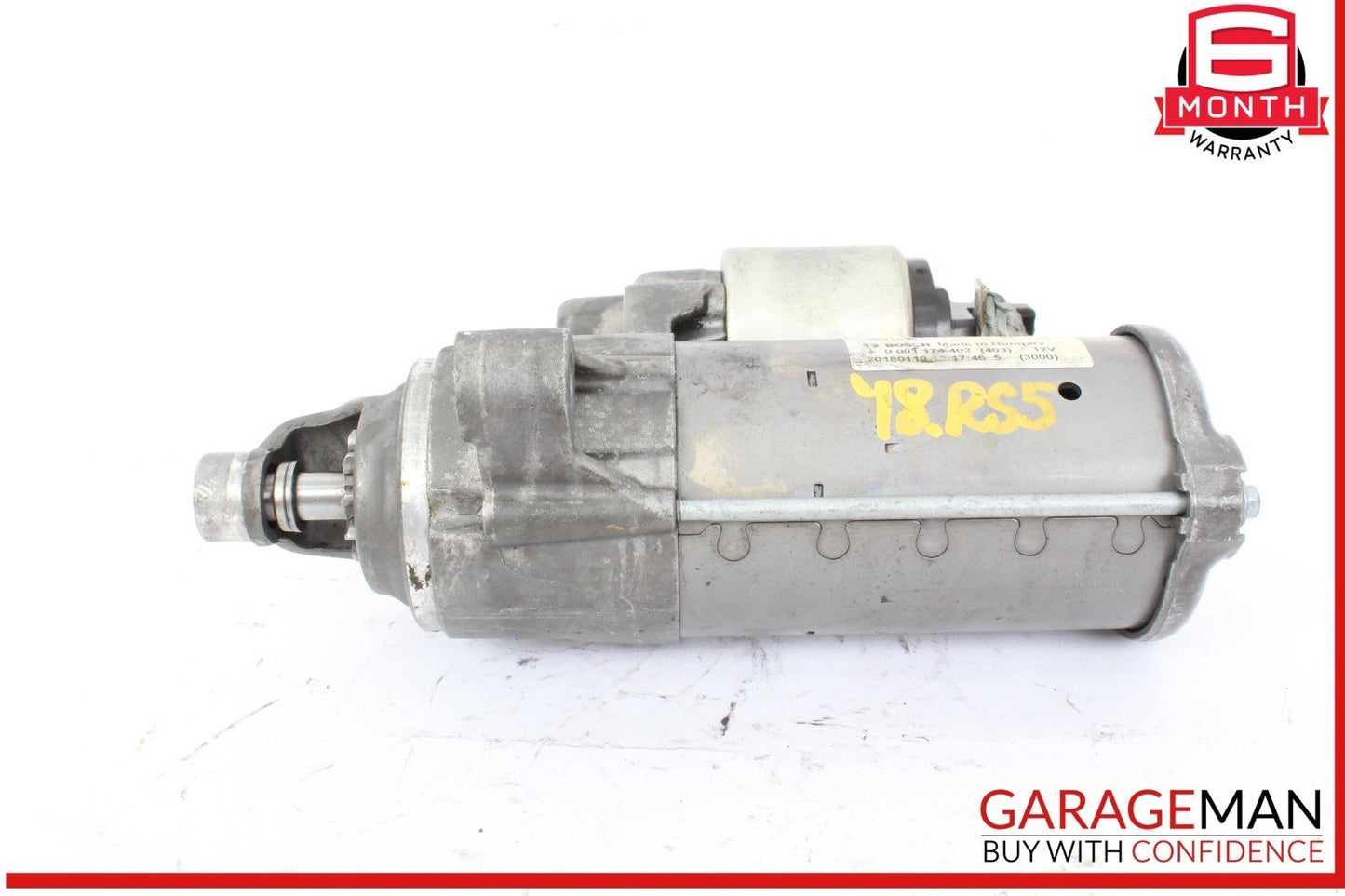 16-23 Audi RS5 A6 A7 3.0L Engine Starter Motor Bosch 0001174402 OEM