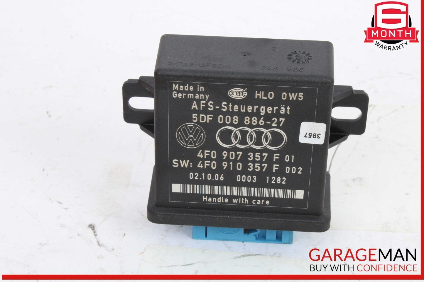 07-09 Audi Q7 Headlight Lamp Range Control Module Unit Hella 4F0907357F OEM