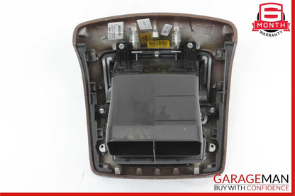 07-13 Mercedes W221 S400 Rear Center Console AC A/C Air Vent Trim Panel Wood OEM