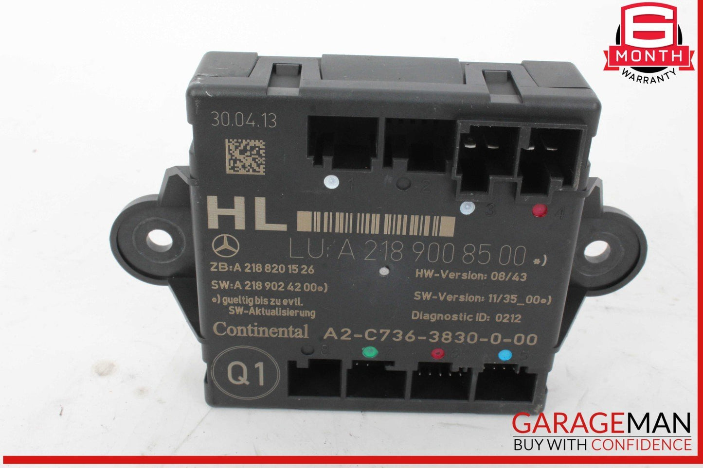08-18 Mercedes W212 E350 CLS500 C250 Rear Left Side Door Control Module Unit OEM