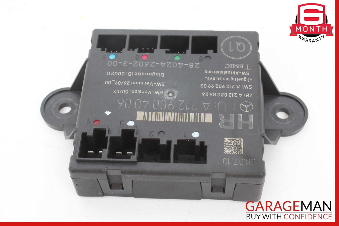 08-14 Mercedes W212 E350 C300 Rear Right Passenger Side Door Control Module OEM