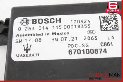 17-20 Maserati Levante M161 Park Parking Assist Control Module 670100874 OEM