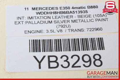 10-15 Mercedes W212 E350 C300 Keyless Go Entry Control Module 1729007900 OEM