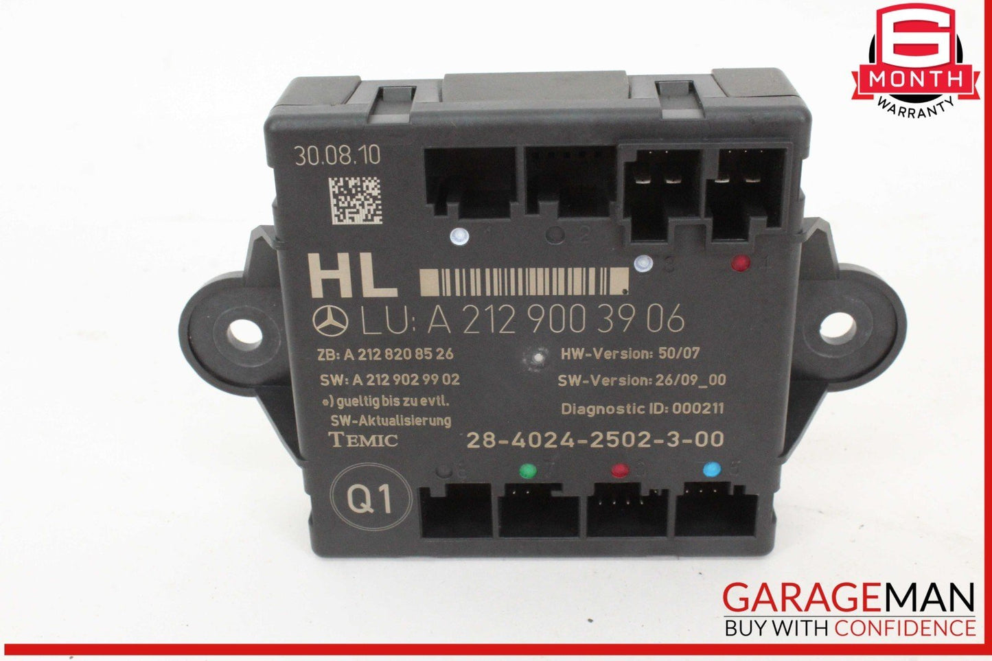 08-14 Mercedes W204 C300 Rear Left Driver Side Door Control Module Unit OEM