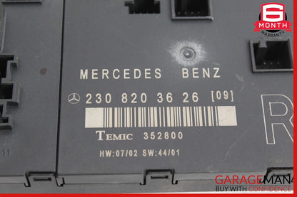 03-12 Mercedes R230 SL500 SL550 SL55 AMG Front Right Side Door Controller Module