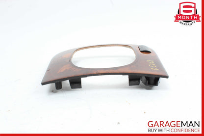 00-06 Mercedes W220 S350 S55 Front Center Console Shift Shifter Trim Bezel Wood