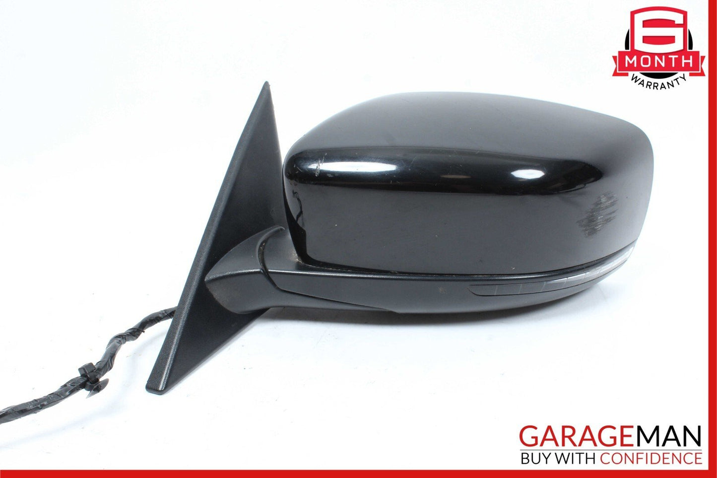 14-17 Maserati Ghibli Front Left Driver Side Mirror Door Rear View Black OEM