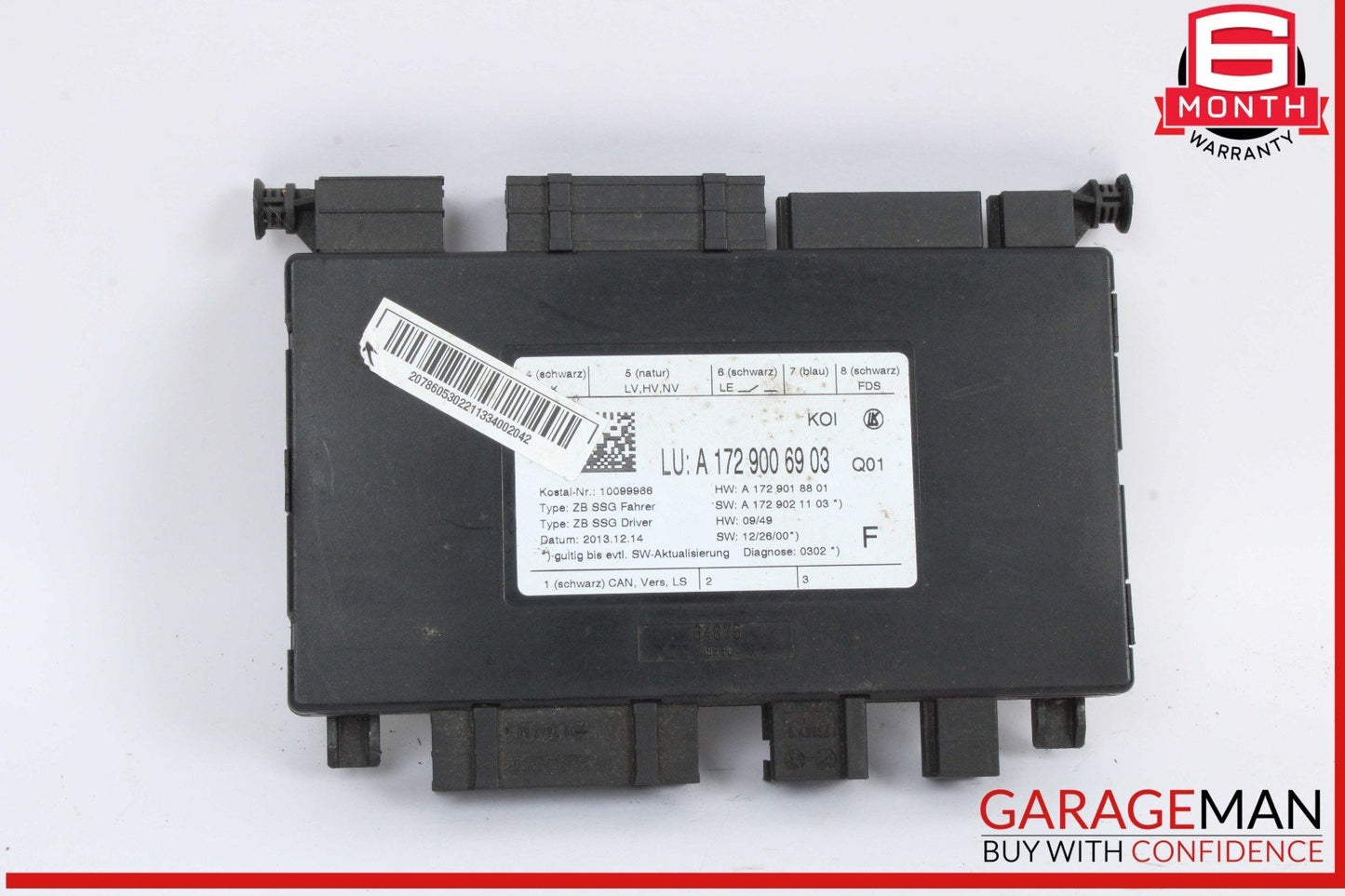 08-18 Mercedes W204 C250 C300 Front Left Driver Side Seat Control Module OEM