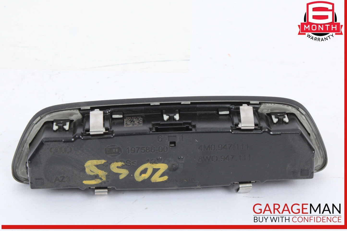 17-24 Audi S5 RS5 A4 Rear Overhead Interior Dome Light Lamp Black 4M0947111 OEM