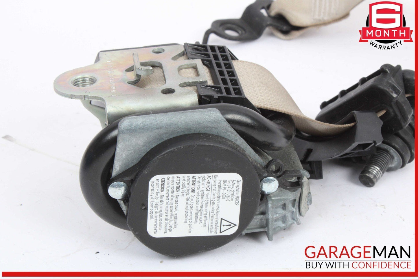 10-13 Mercedes W207 E350 E550 Coupe Rear Right Side Seatbelt Seat Belt Beige