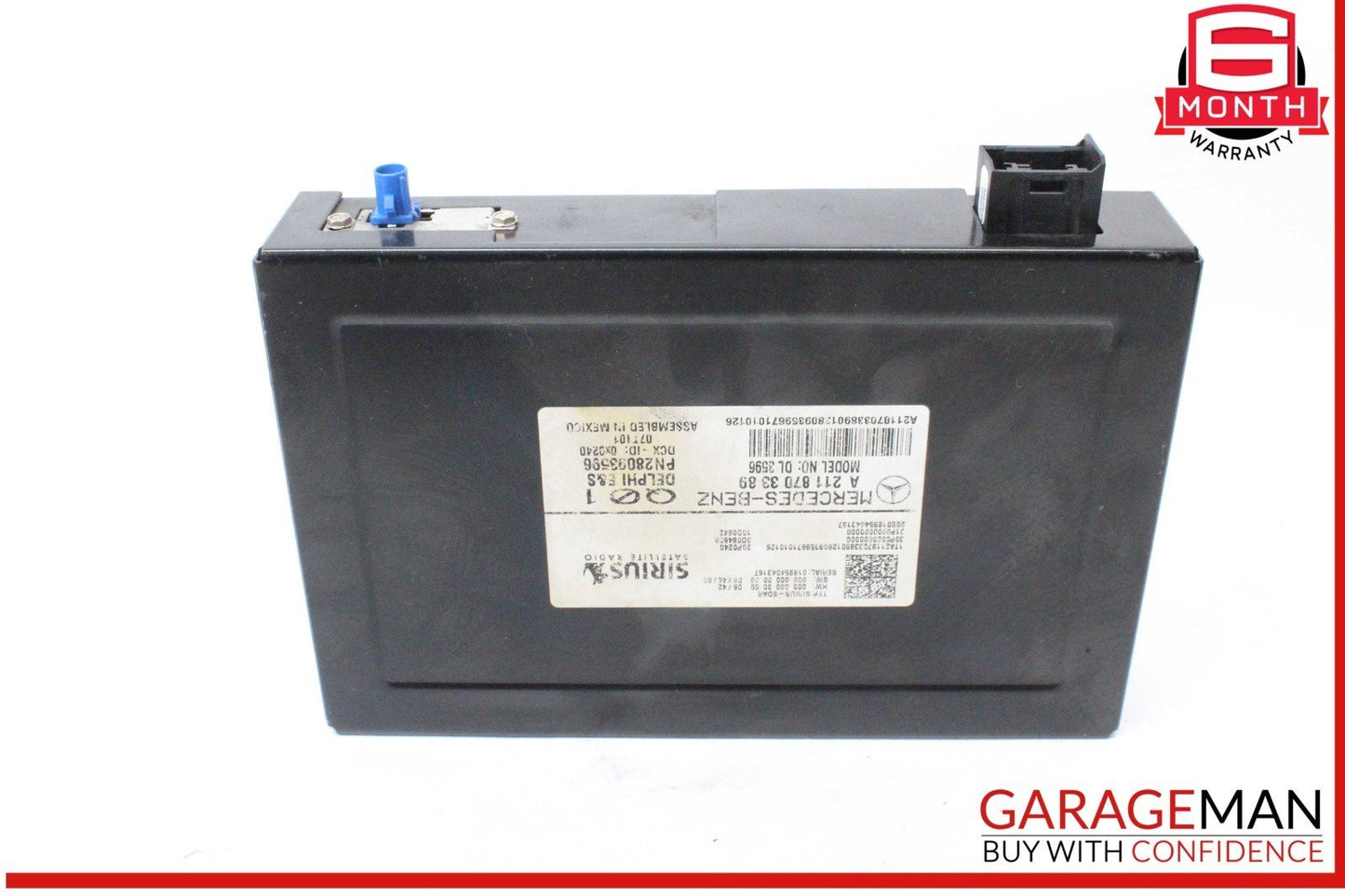 03-09 Mercedes W211 E350 ML350 Sirius Satellite Radio Receiver 2118703389 OEM
