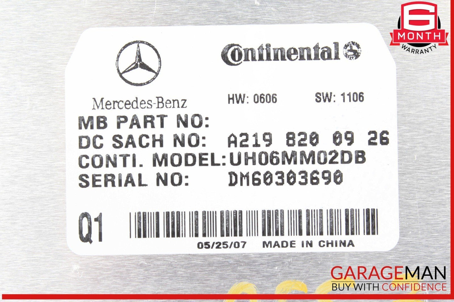 06-12 Mercedes W211 E350 ML350 Communication Control Module 2198200926 OEM