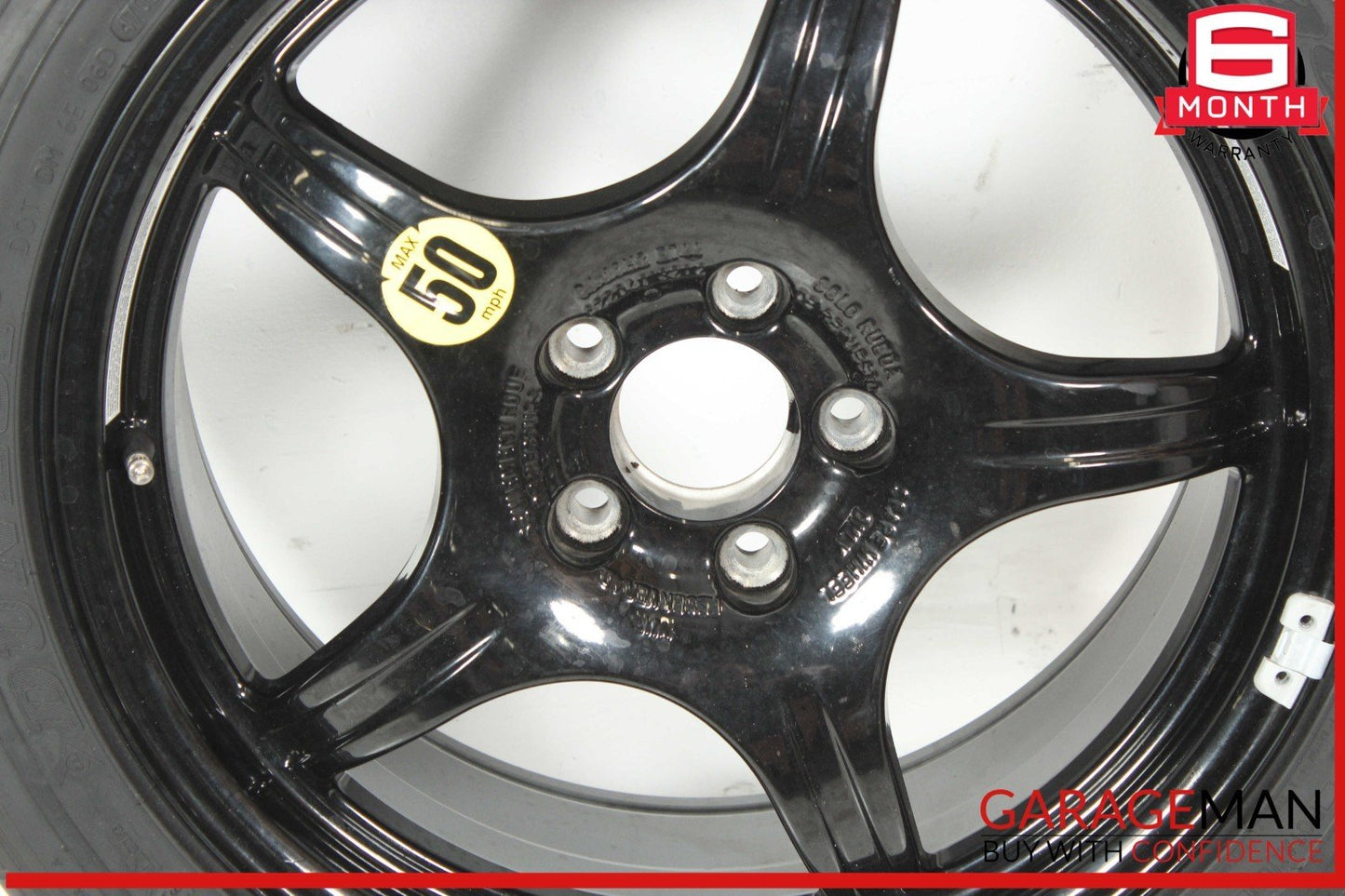 00-06 Mercedes W220 S600 S55 CL65 AMG Emergency Spare Wheel Tire Rim 8Jx18H2 OEM