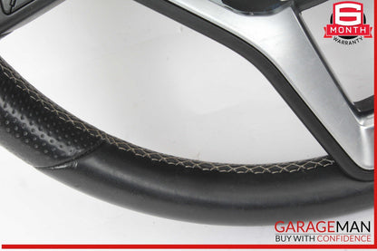 14-19 Mercedes W117 CLA250 Steering Wheel w/ Paddle Shifters Black OEM
