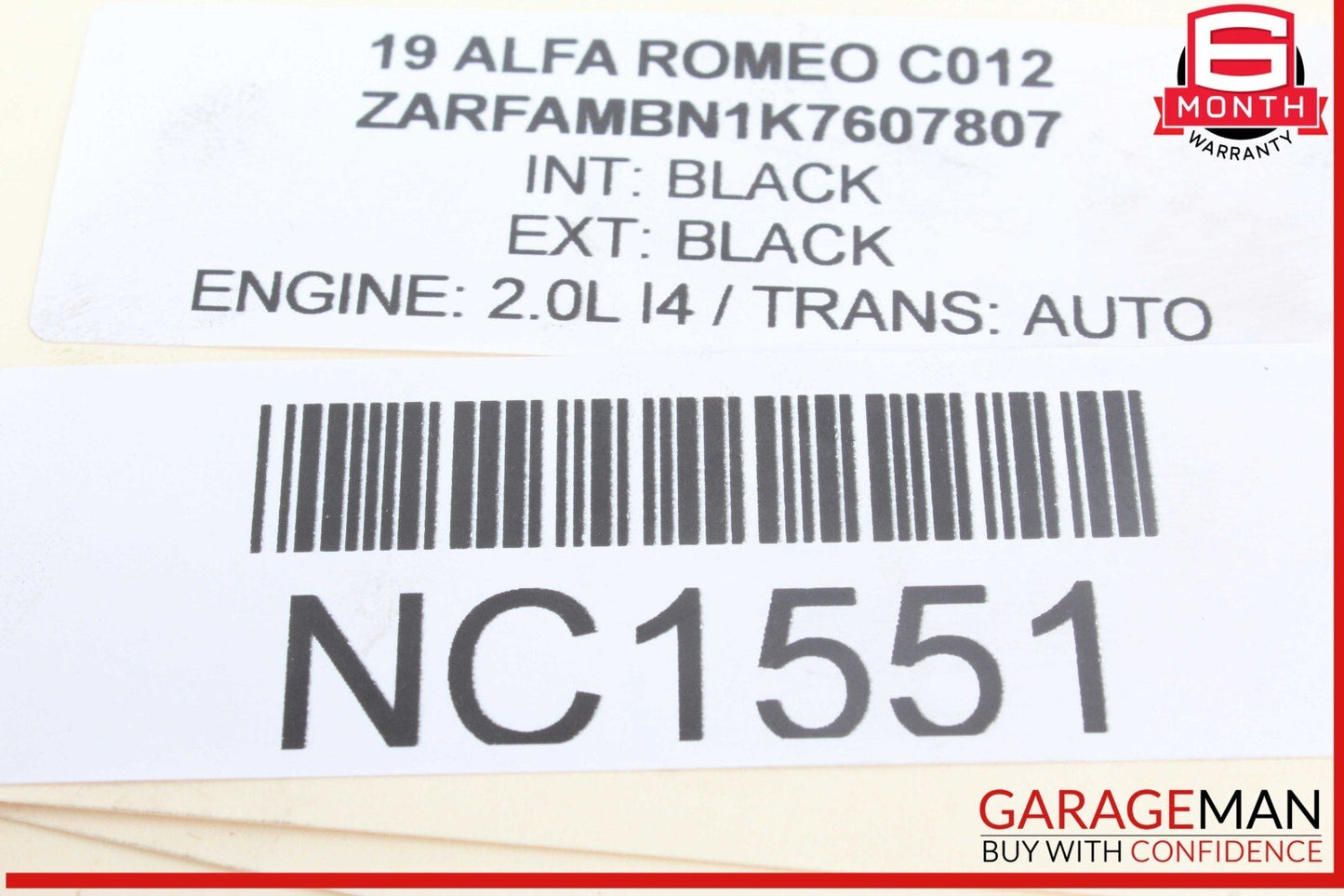 17-21 Alfa Romeo Giulia Rear Right or Rear Left Side Control Arm Link K2068-03