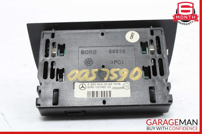03-12 Mercedes R230 SL500 SL550 Rear Parktronic Buzzer Display PDC Gray OEM