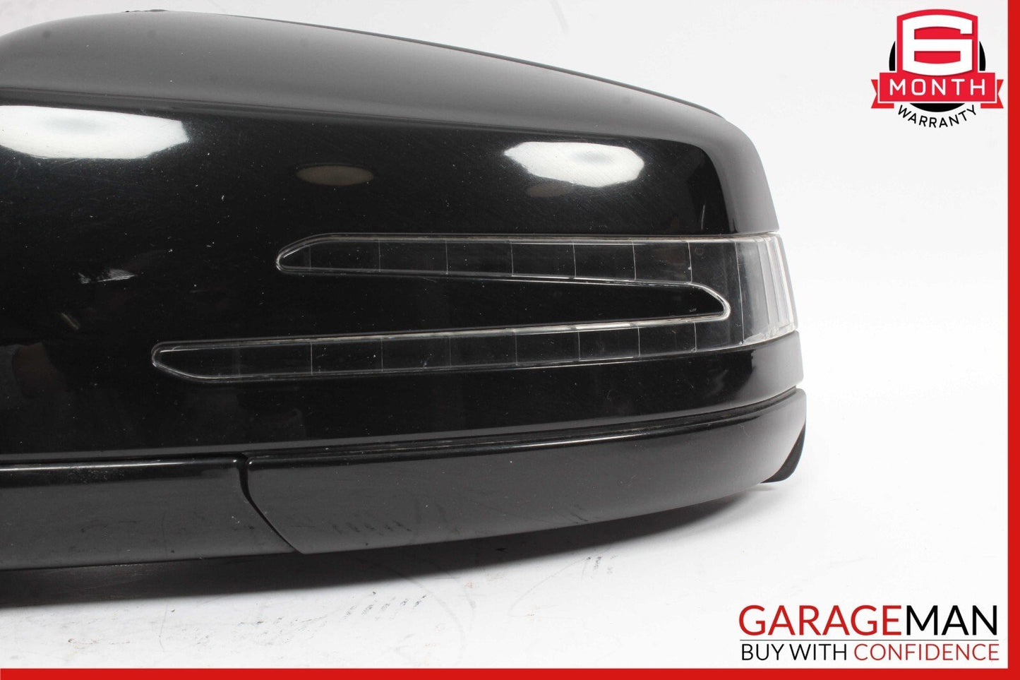 10-13 Mercedes W221 S550 S600 Front Left Side Mirror Door Rear View Black OEM