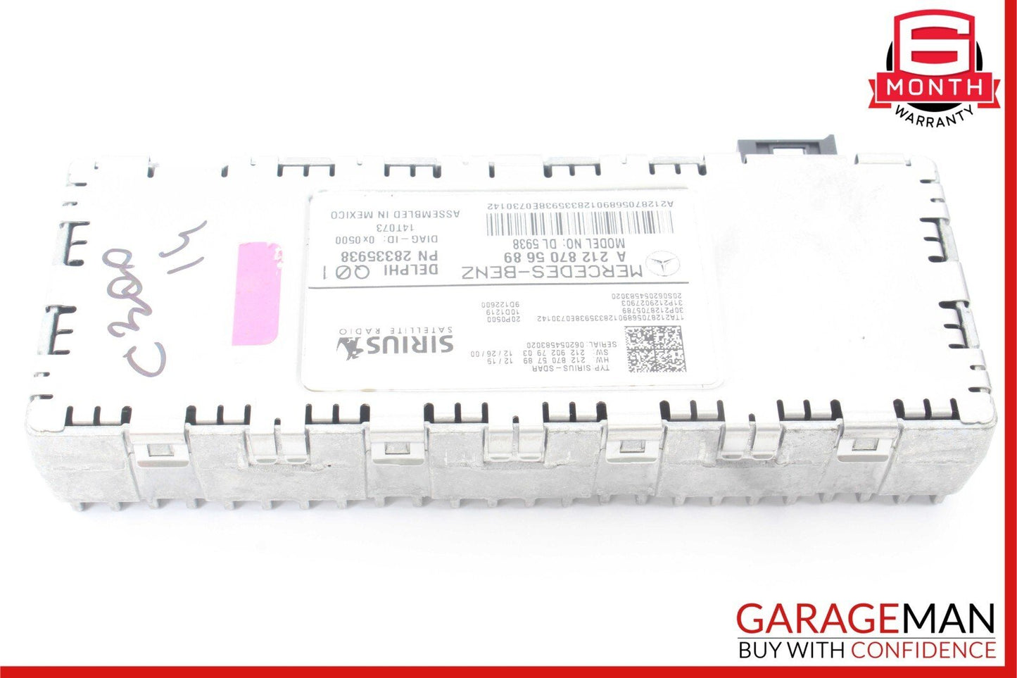 10-16 Mercedes W204 C300 SLK250 E350 Sirius Satellite Radio Receiver Module OEM
