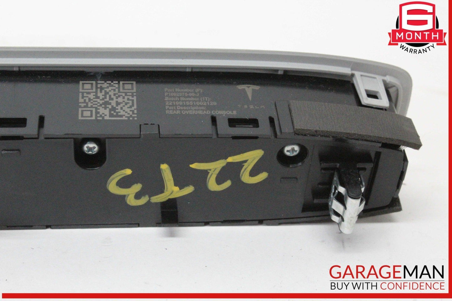 17-23 Tesla Model 3 Rear Headliner Overhead Dome Light Lamp 109257500J OEM
