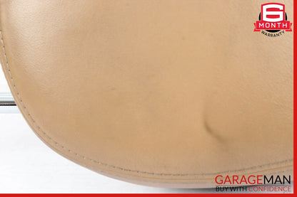 03-10 Porsche Cayenne 955 957 Front Left Side Seat Headrest Head Rest Beige