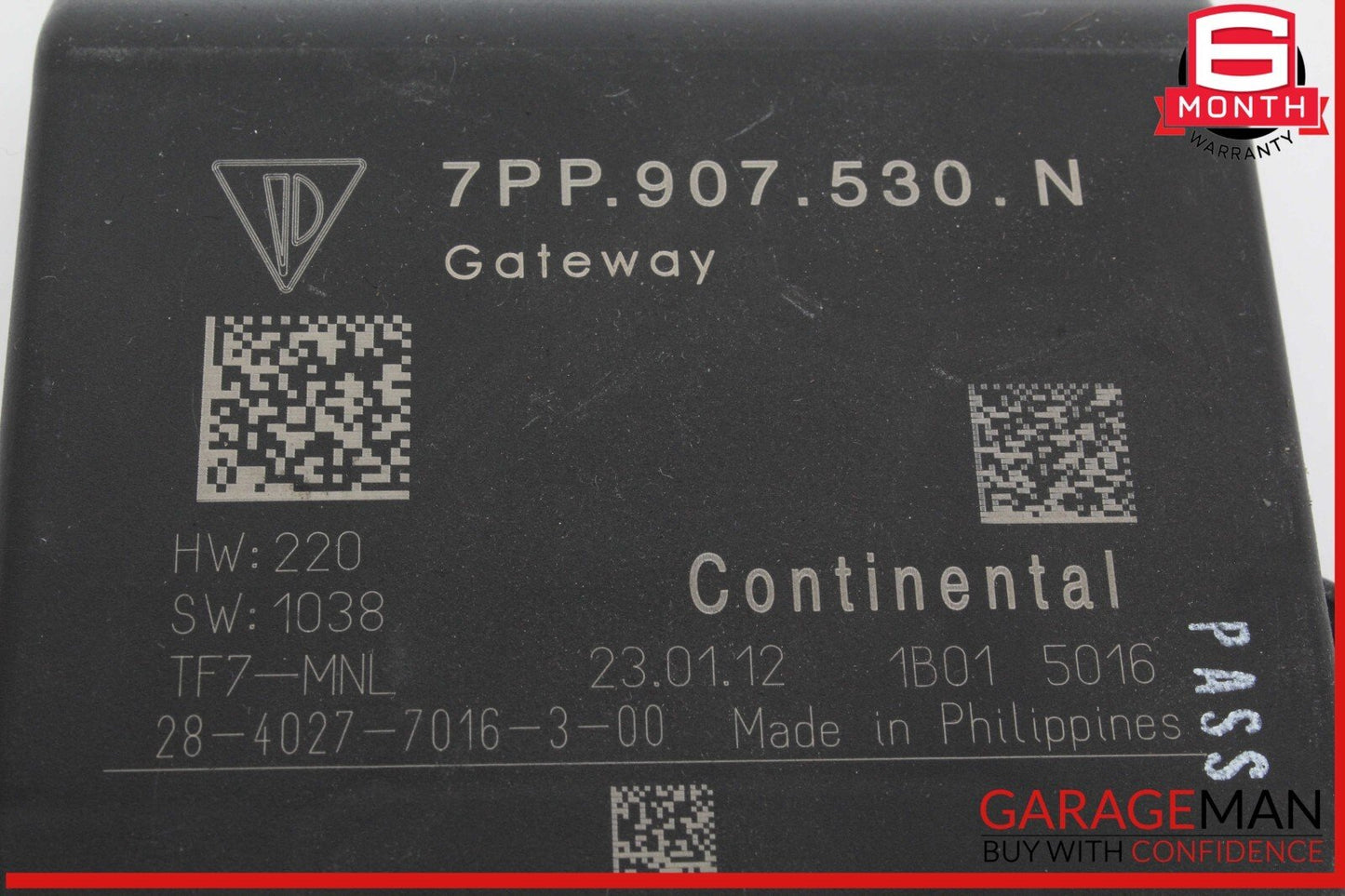 11-14 Porsche Cayenne S 958 Central Gateway Control Module OEM