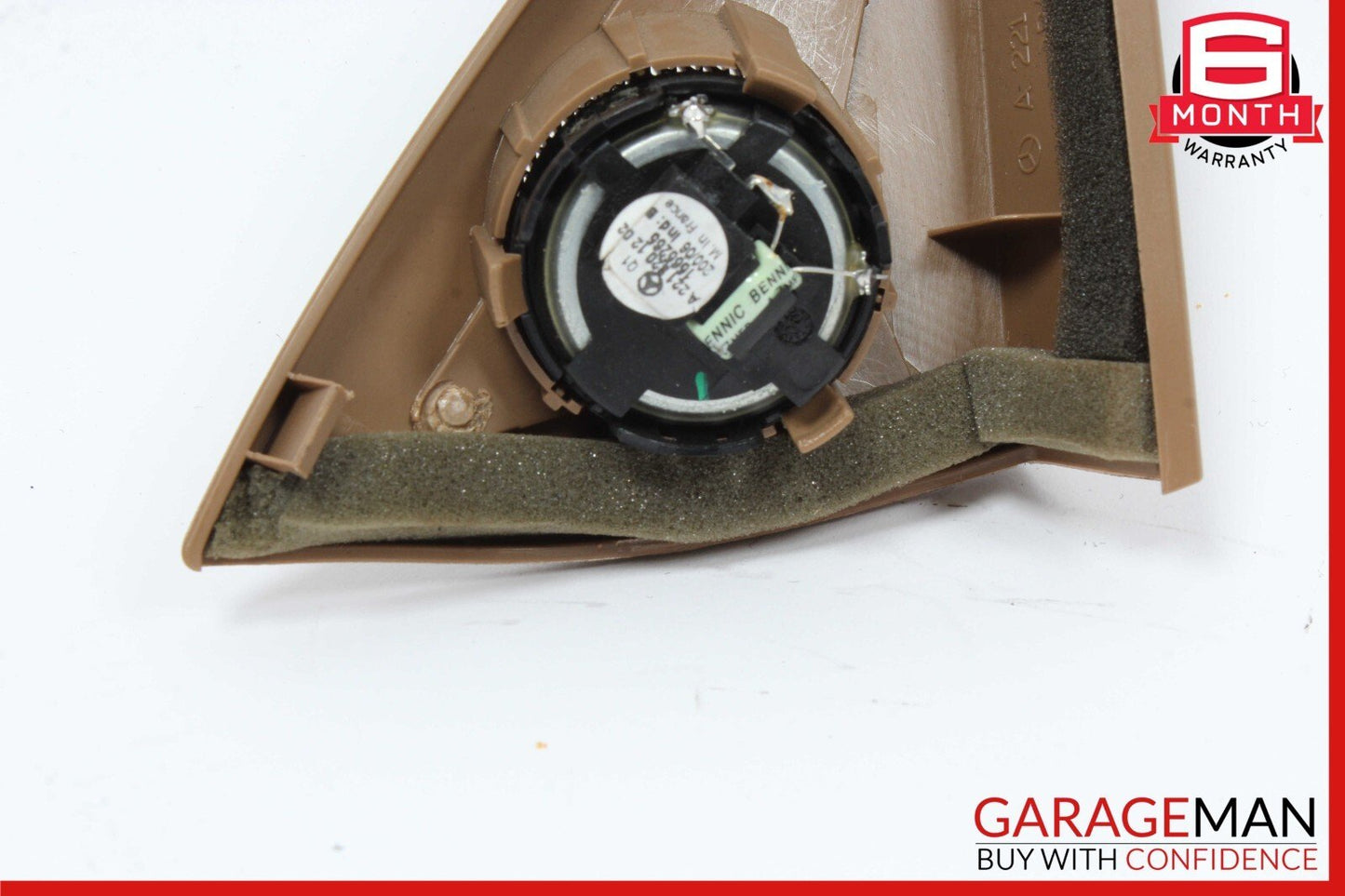 07-13 Mercedes W221 S550 S600 Front Left Side Door Tweeter Speaker Cover Brown