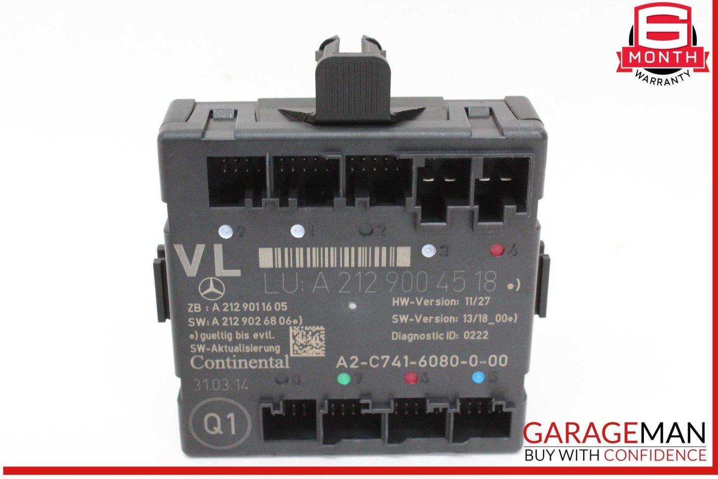 08-18 Mercedes W212 E350 Front Left Driver Side Door Control Module Unit OEM