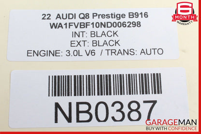 19-24 Audi Q8 Rear Left Side Door Control Module Unit OEM