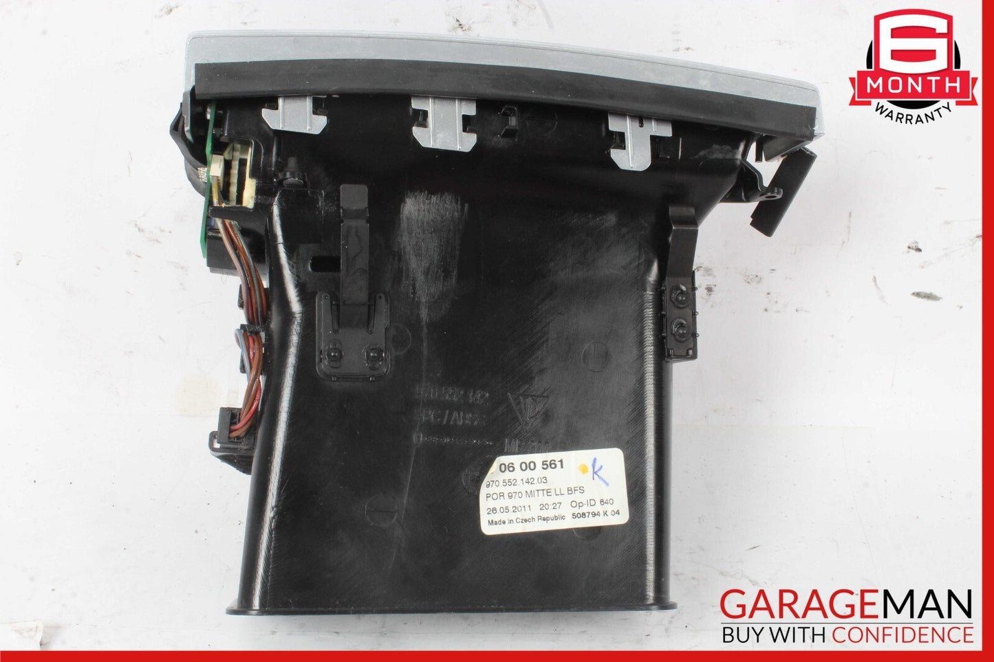 10-16 Porsche Panamera 970 Front Right Inner Dash AC A/C Air Vent Grille Trim