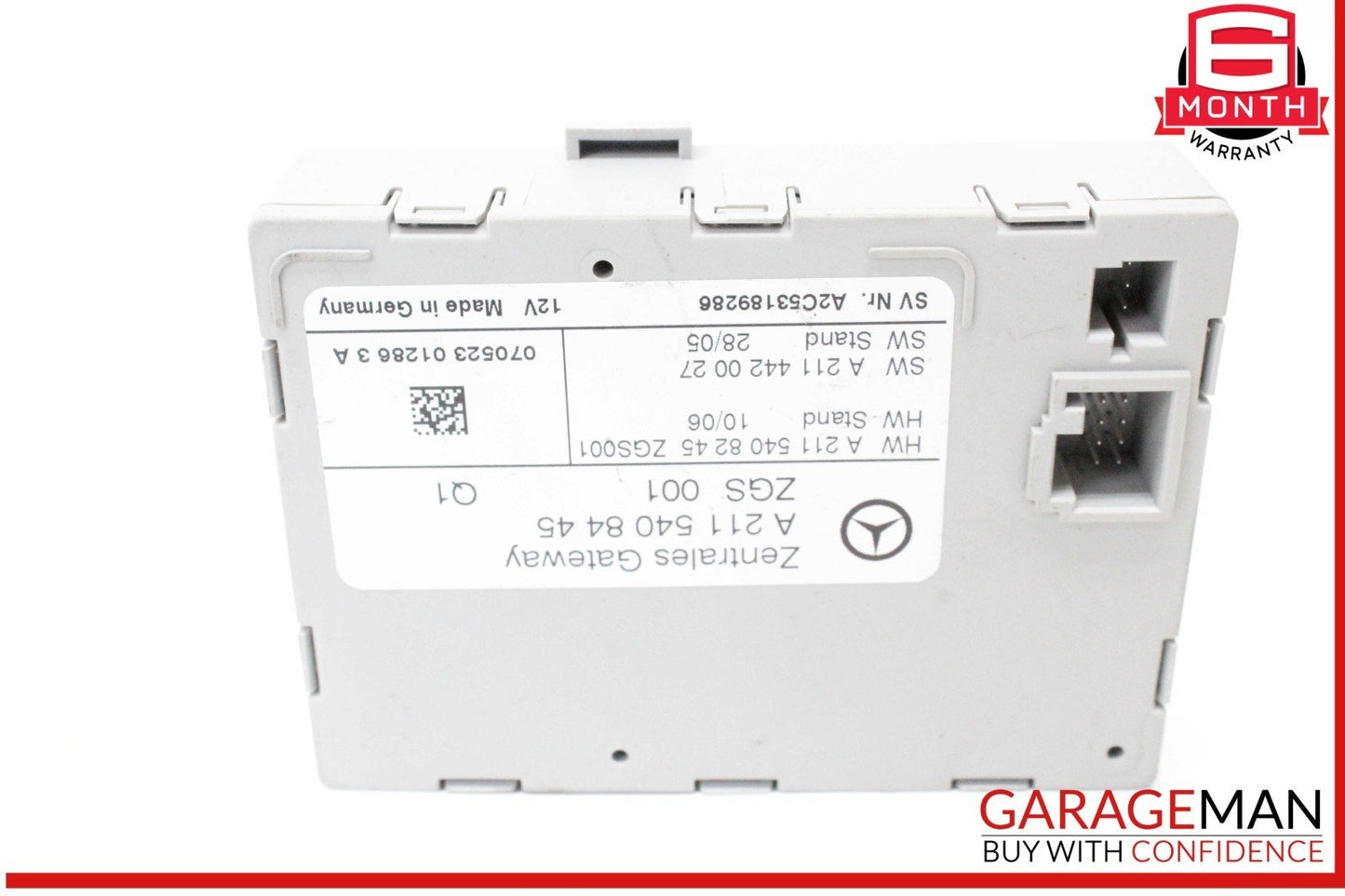 03-11 Mercedes-Benz E350 Central Gateway Control Module Unit 2115408445 Genuine