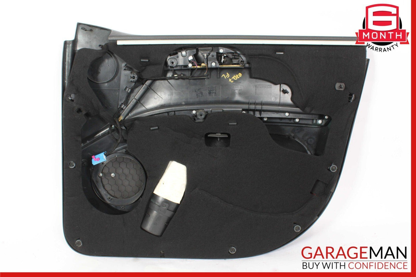 07-15 Audi Q7 Front Left Driver Side Door Interior Panel Trim Cover Black OEM