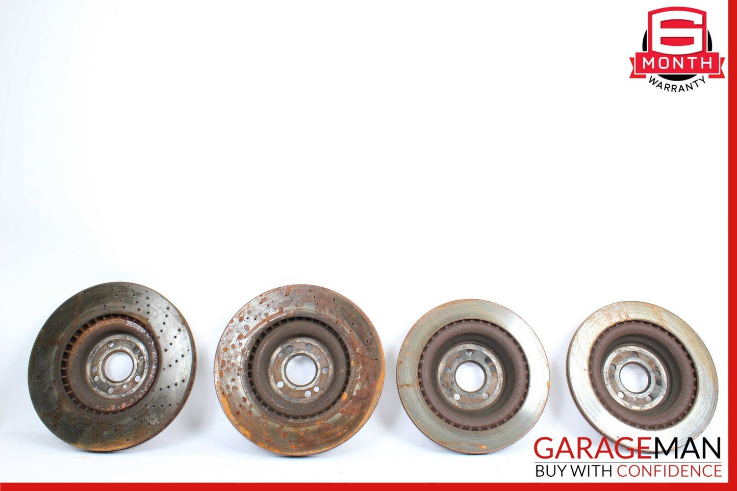 13-19 Mercedes X166 GL450 GL550 Complete Front & Rear Brake Rotor Disc Set of 4
