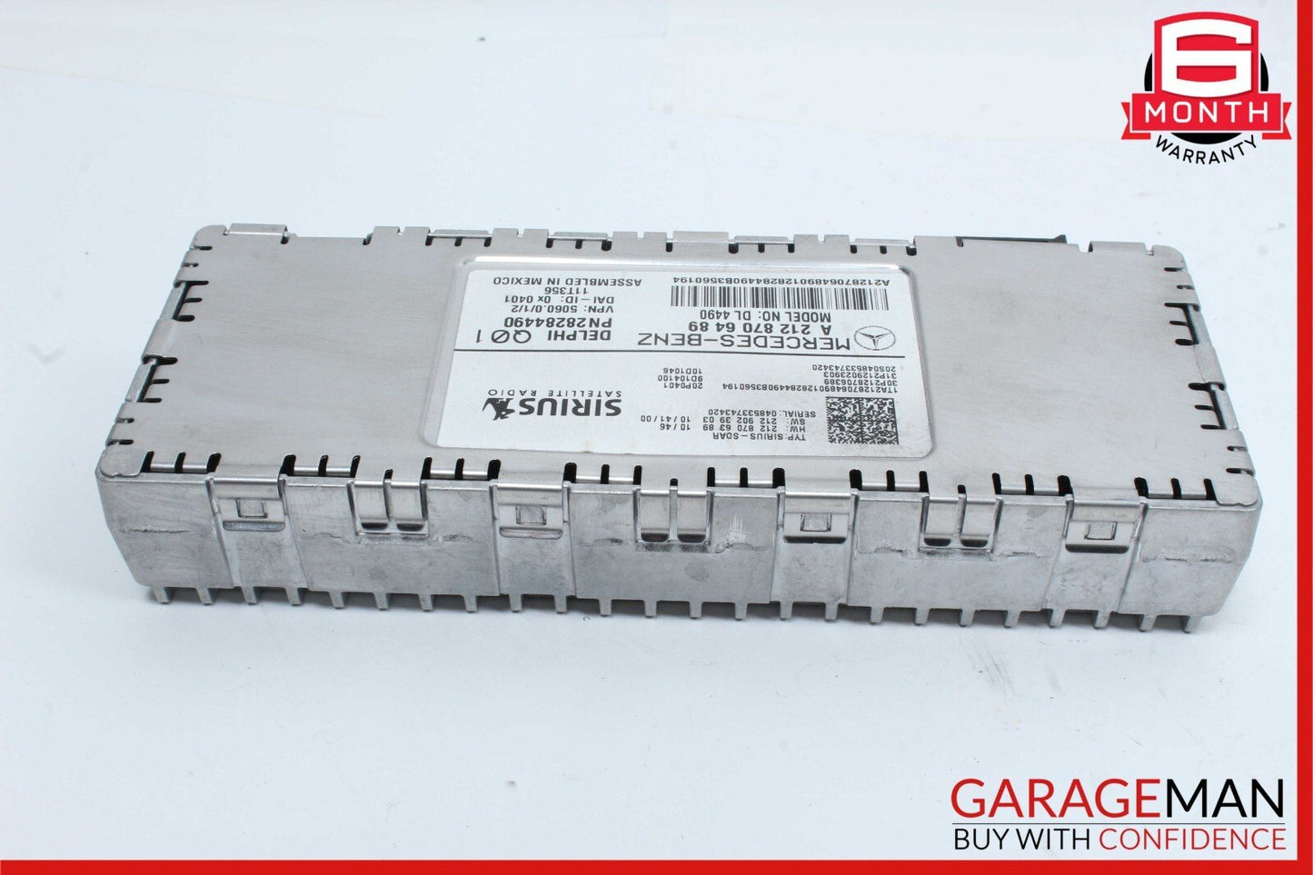 10-17 Mercedes W212 E550 E350 Sirius Satellite Radio Receiver 2128706489 OEM
