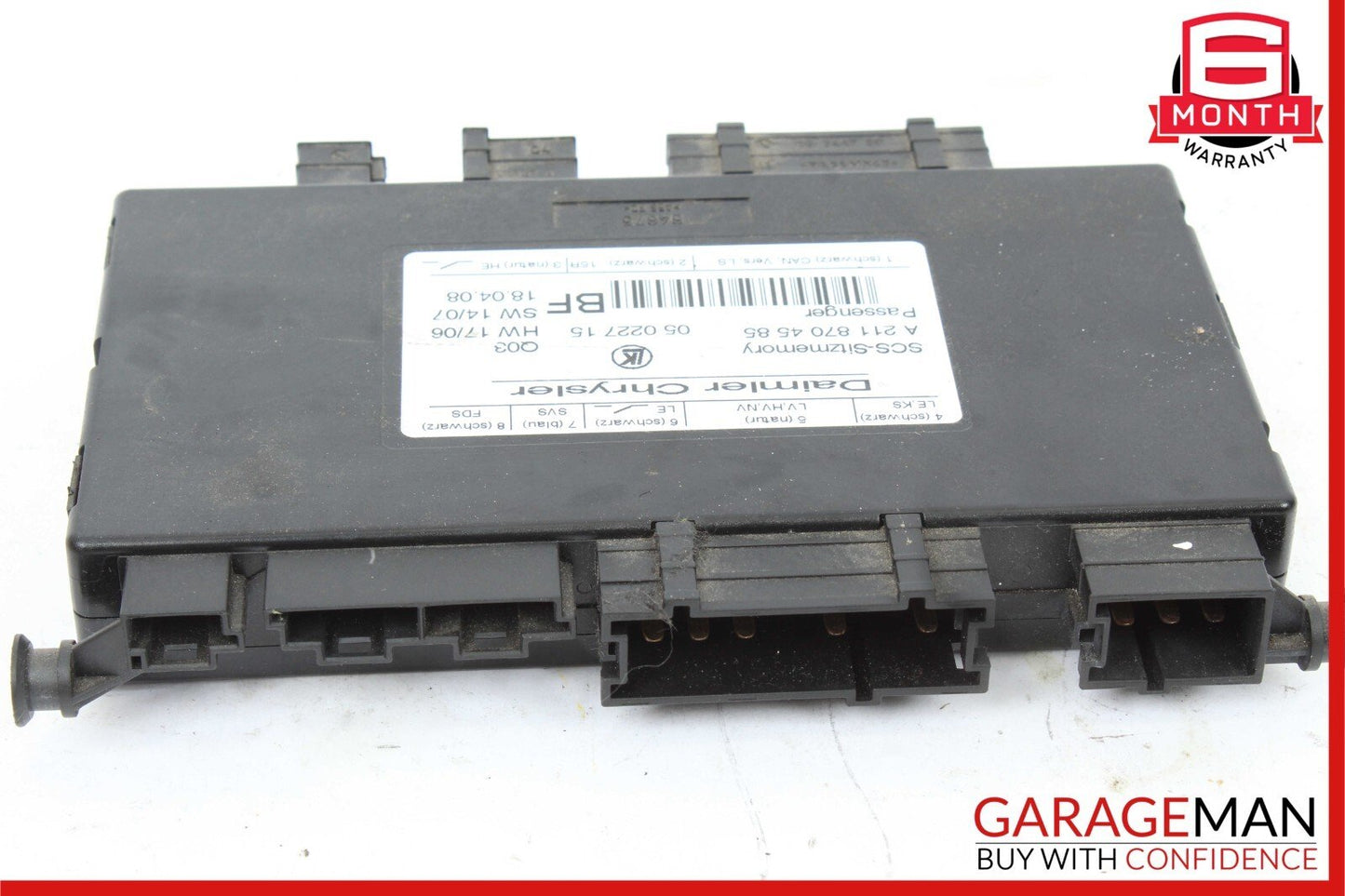 03-11 Mercedes W164 ML550 E350 AMG GL450 Front Right Side Seat Control Module