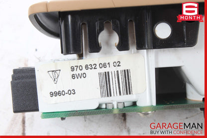 10-16 Porsche Panamera 970 Rear Left Side Top Upper Roof Dome Light Lamp Beige