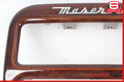 03-13 Maserati Quattroporte M139 Center Console Rear AC Control Trim Bezel Wood