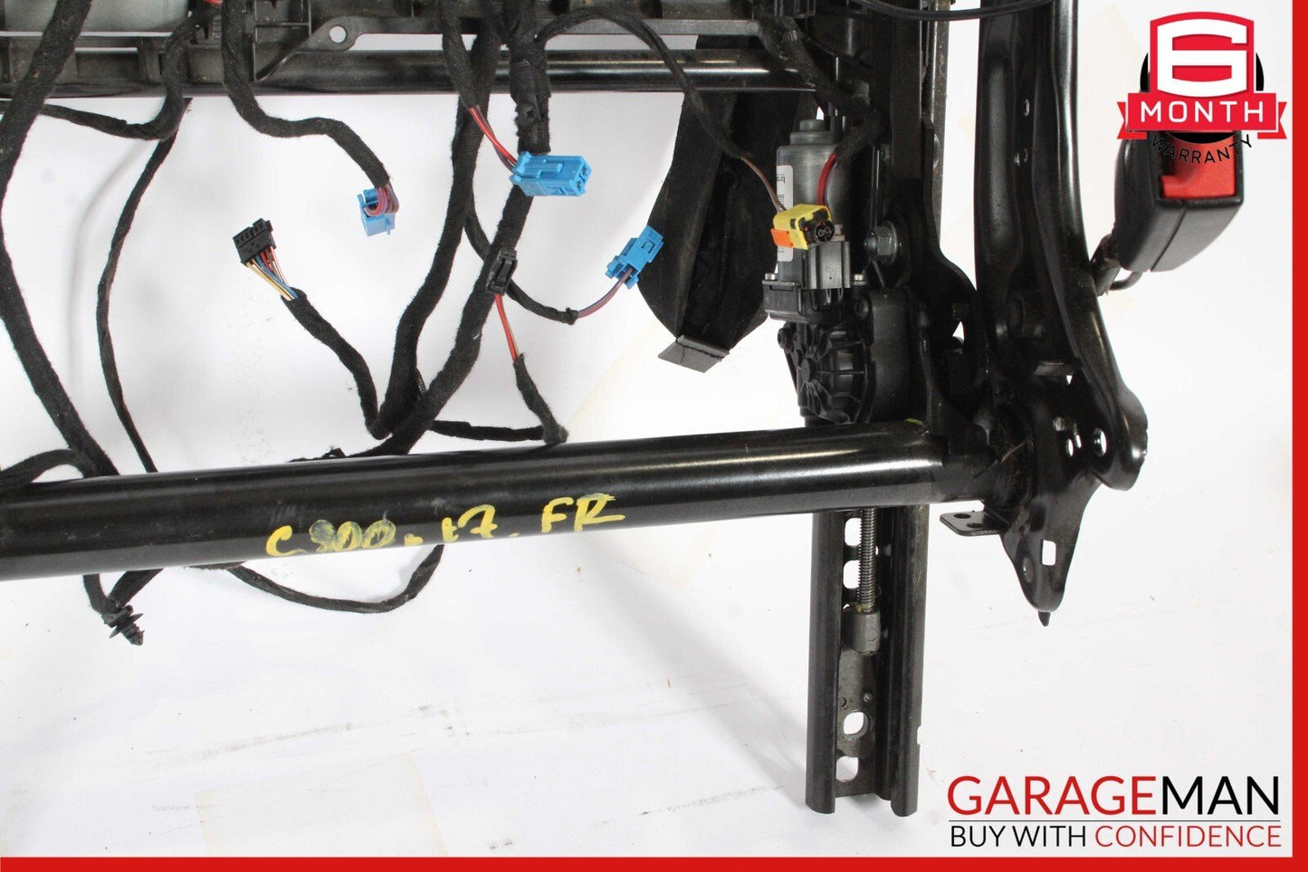 15-20 Mercedes W205 C300 Front Left Lower Bottom Seat Track Rail Motor Assembly
