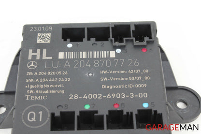 08-11 Mercedes W204 C63 AMG Rear Left Driver Side Door Control Module Unit OEM