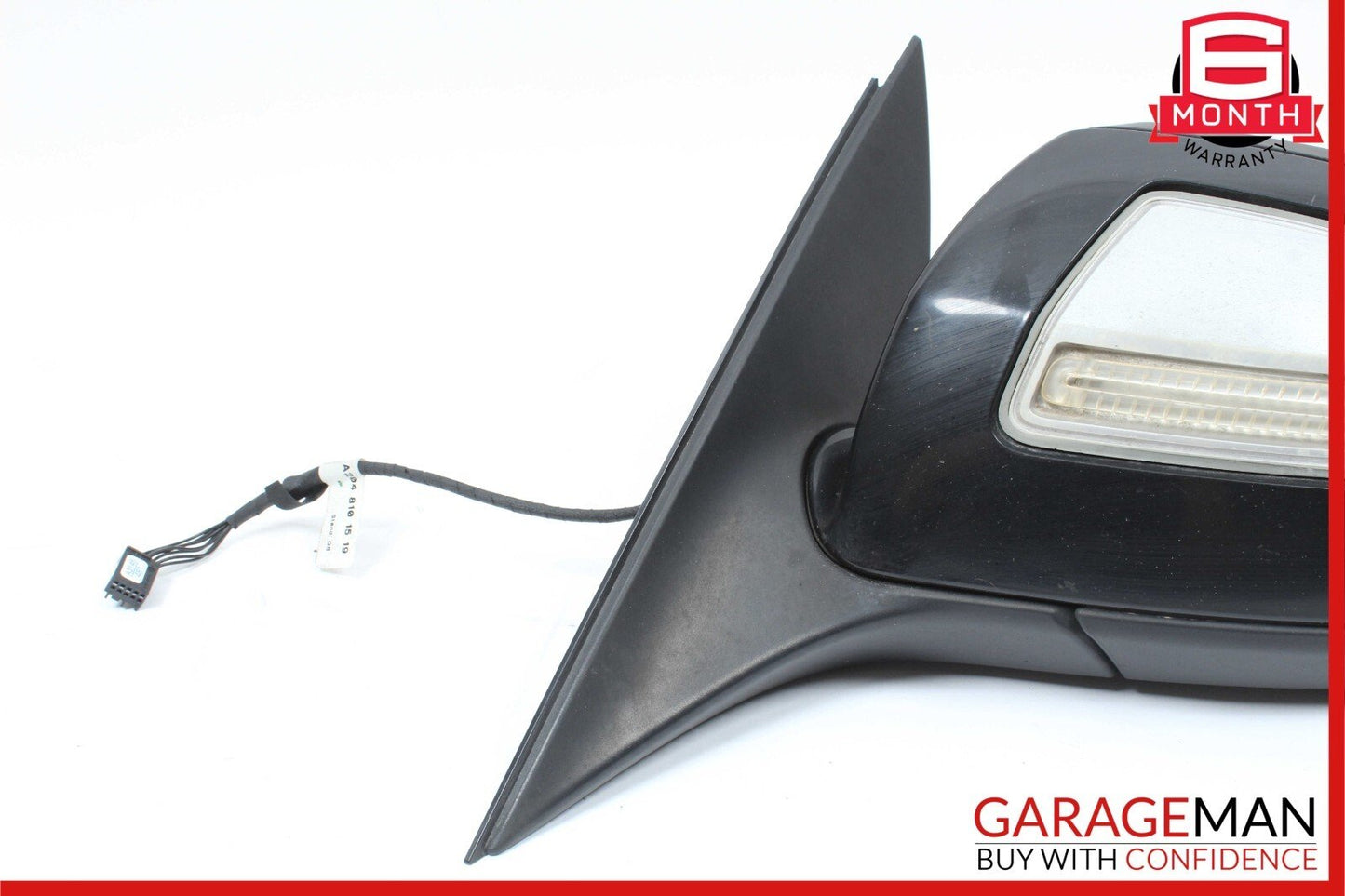 08-09 Mercedes W204 C300 Front Left Side Mirror Door Rear View Black OEM