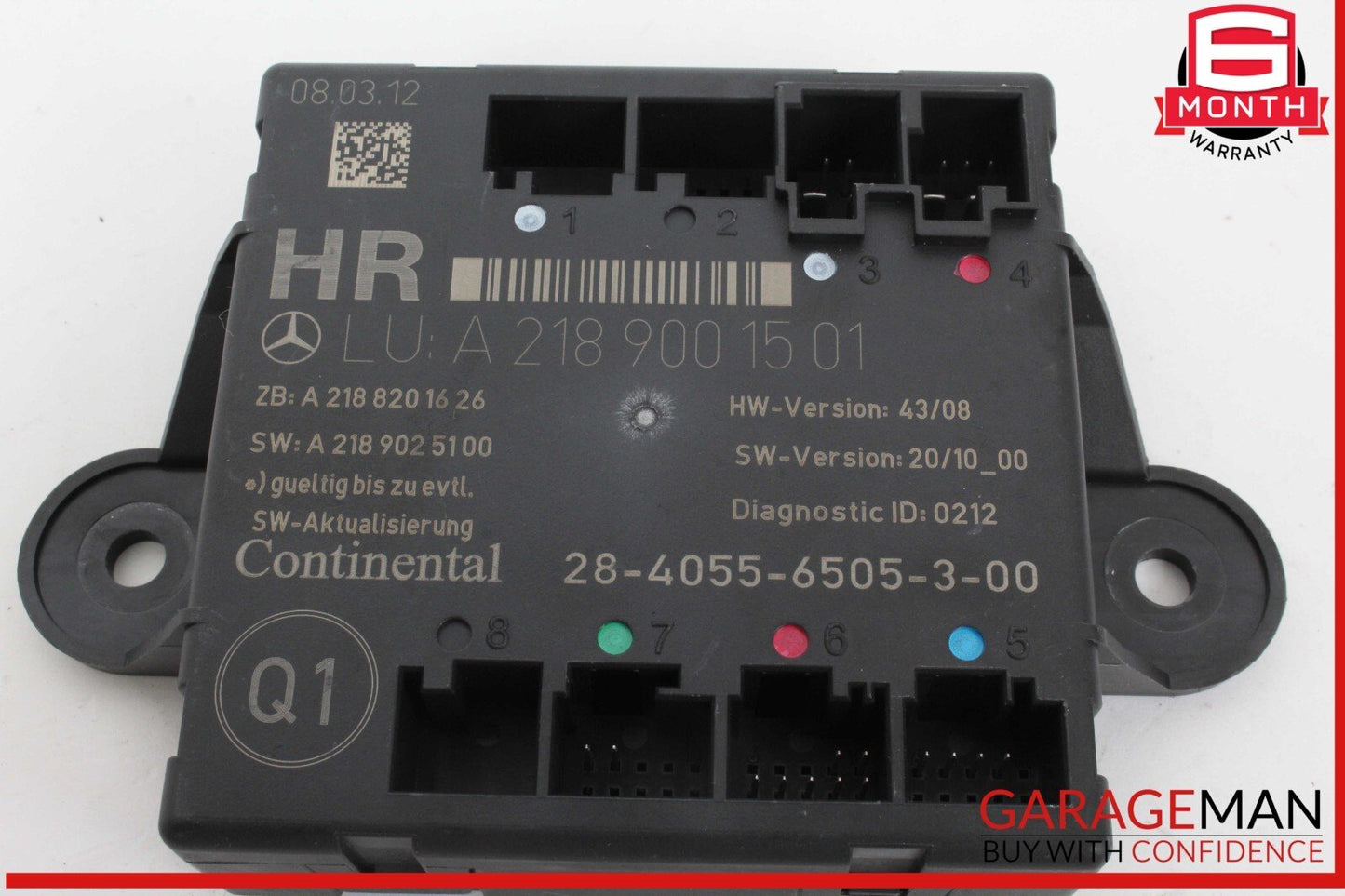 08-18 Mercedes W218 CLS550 C300 E550 Rear Right Side Door Control Module Unit