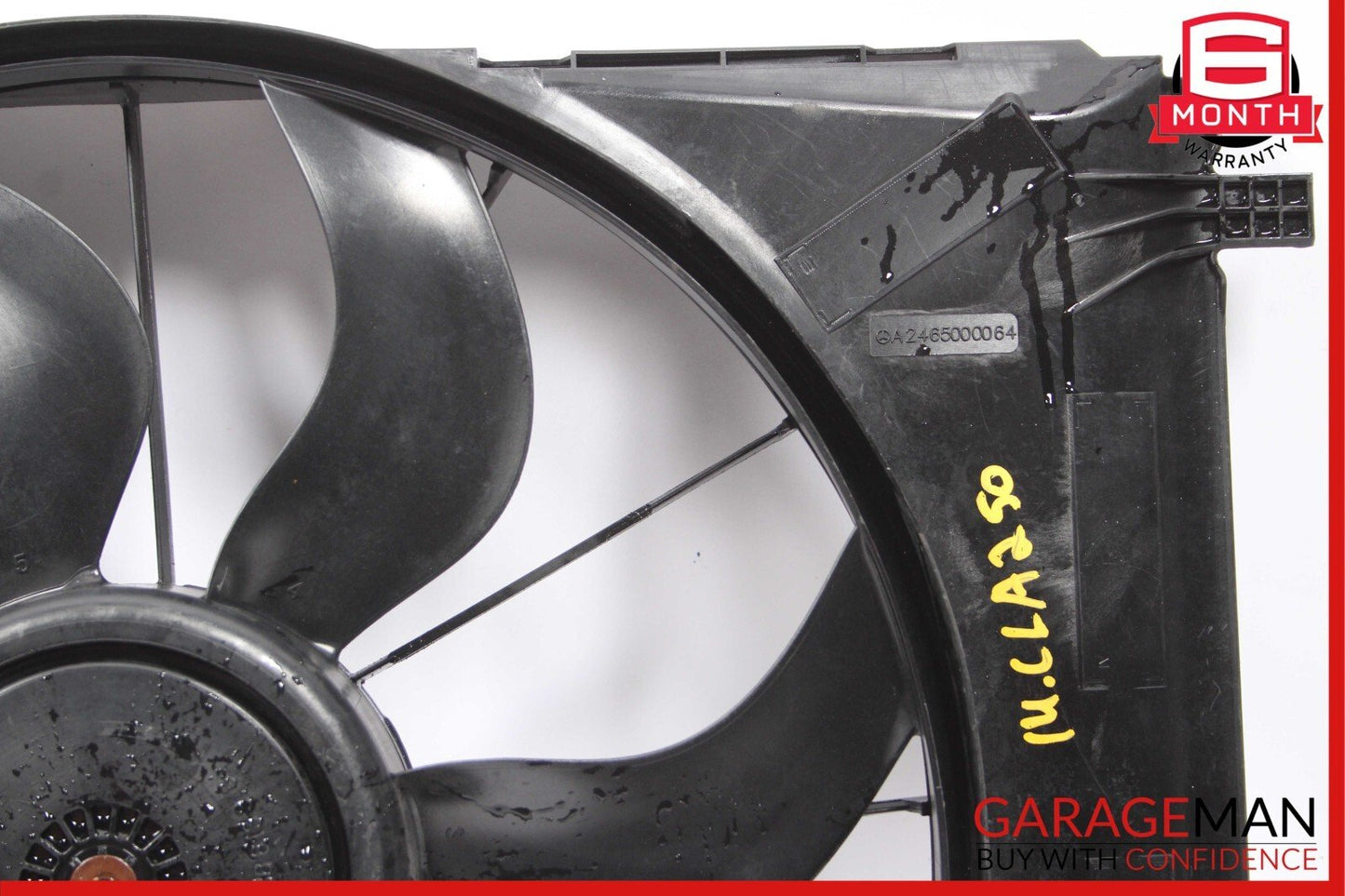 12-20 Mercedes R172 SLK250 CLA250 Engine Radiator Cooling Fan Motor Shroud Assy