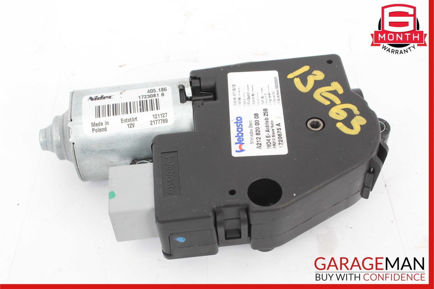 10-17 Mercedes W212 E63 AMG C350 Roof Sun Shade Screen Roller Blind Motor Unit